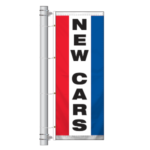 Single Faced Stock Message Interceptor Drape Flag, NEW CARS RWB