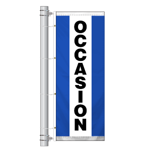 Single Faced Stock Message Interceptor Drape Flag, OCCASION BWB