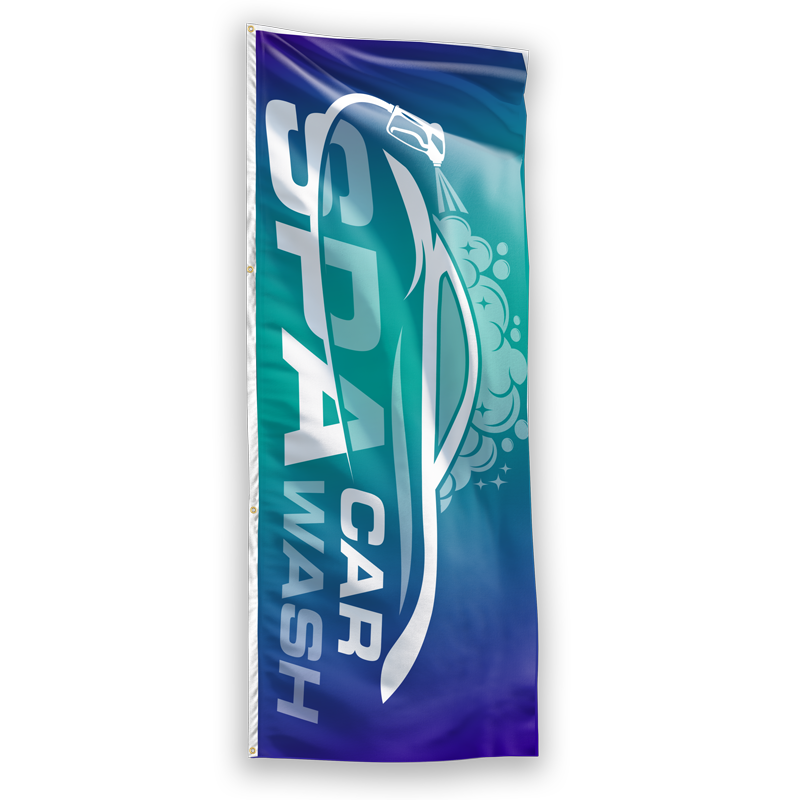 DDPR0308 - CUSTOM POLYESTER 3' X 8' : Direct Digital 3'x8' Single Sided Flag
